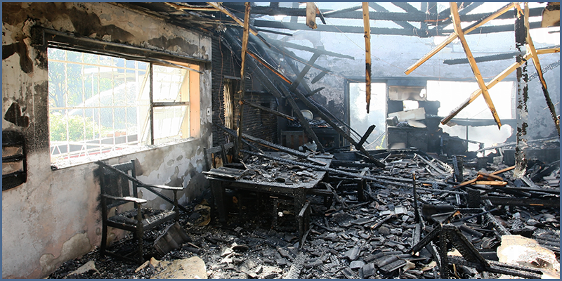 Figura 2 – Pérdida en una obra después de un incendio estructural